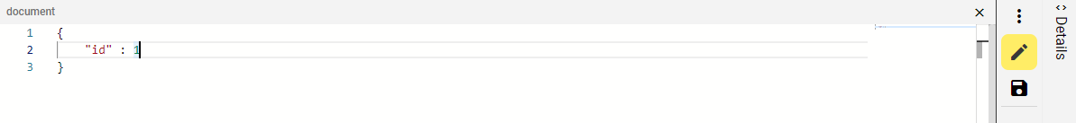 Edit button selected