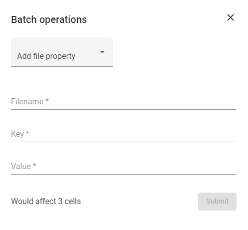 Batch operations