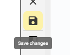 Save changes button