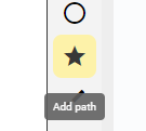 Add path button
