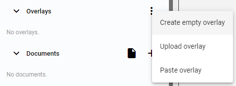 Create empty overlay