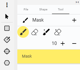 Mask brush options