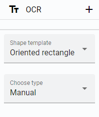 Shape template and type