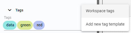 Workspace tags