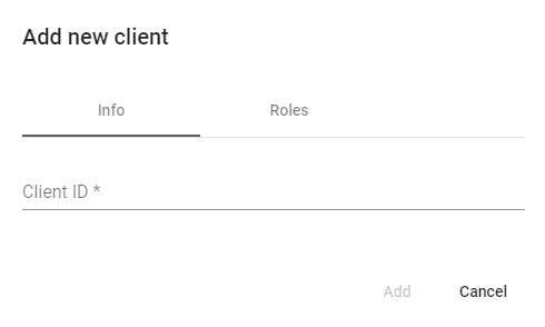 Add new Client